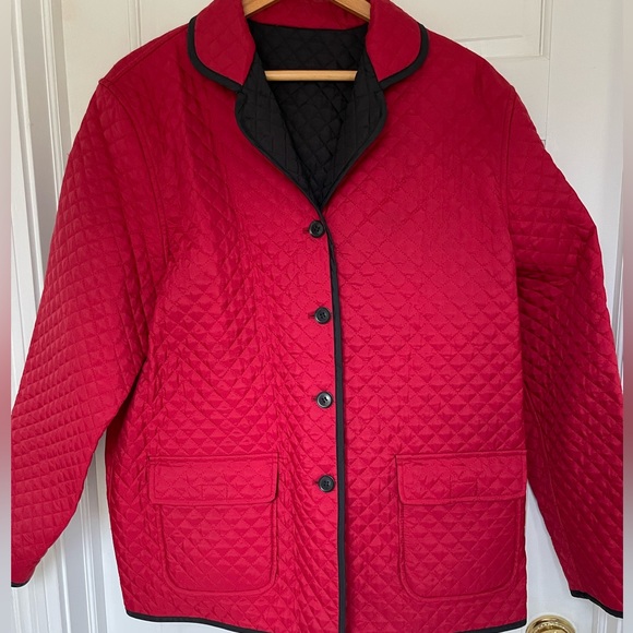 XL black/ red reversible coat - Picture 4 of 8
